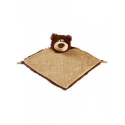 Bear Blankie, brown 11"*11"