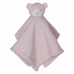 Bear Blankie, pink 16"*16"