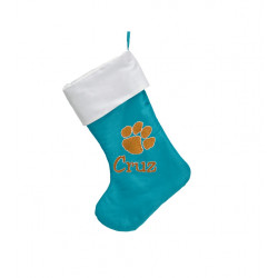 Easter Stocking 17", Teal Blue